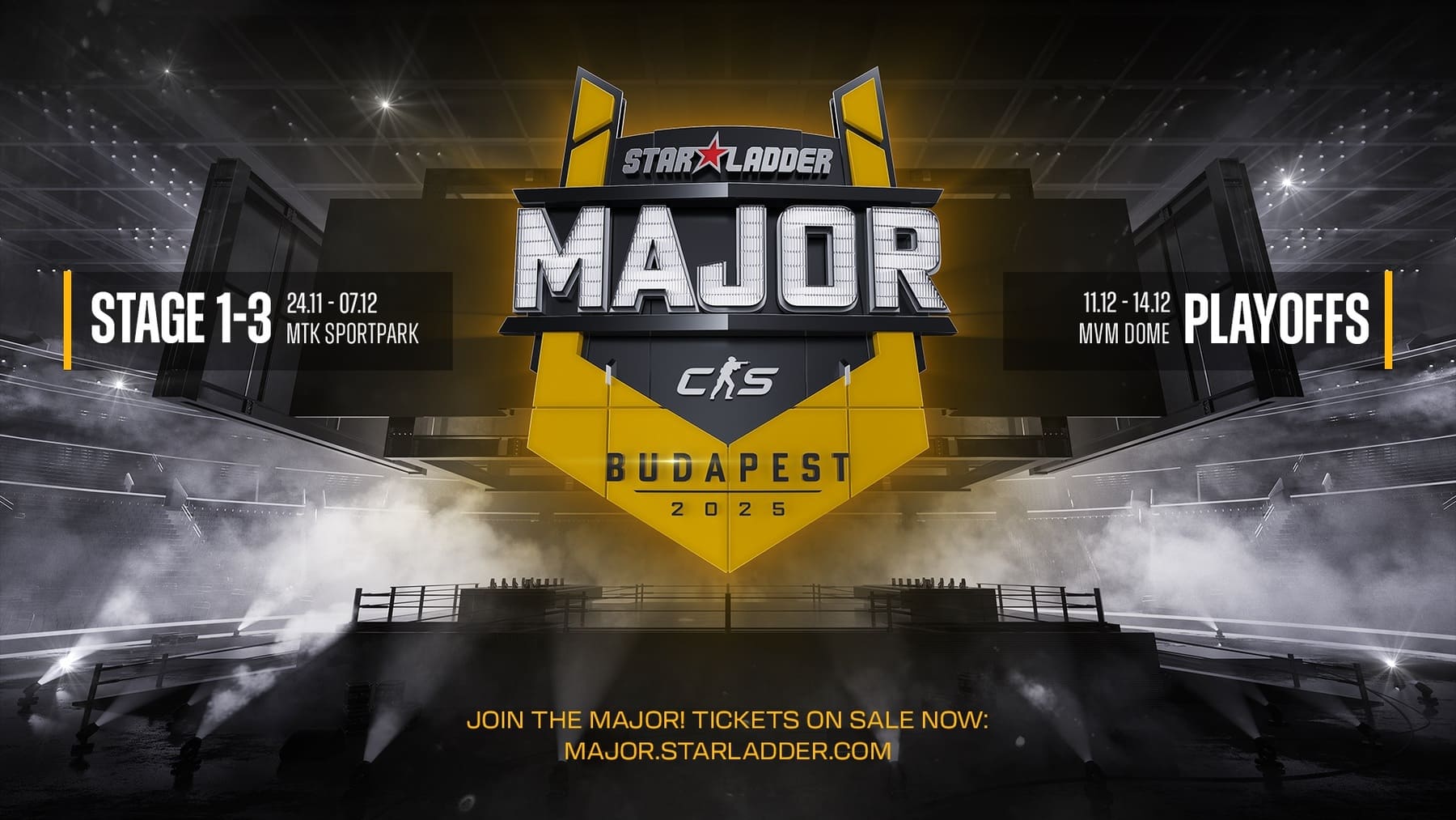 StarLadder проведе CS2-мейджор у Будапешті: оголошено дати та місце турніру 2025 року