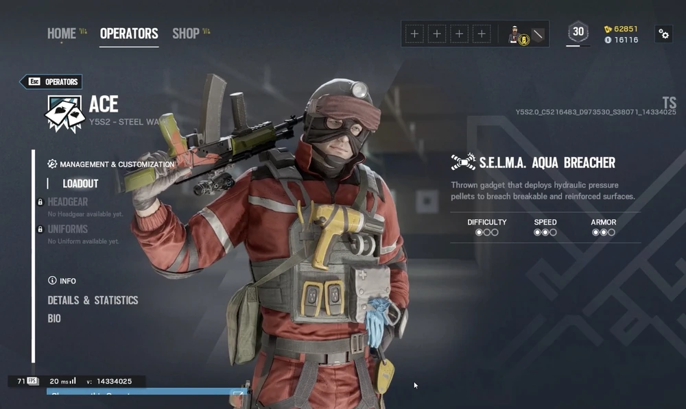 історія Ейса в Rainbow Six Siege