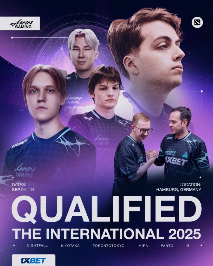 Aurora Gaming стала першою командою, яка кваліфікувалася до The International 2025.