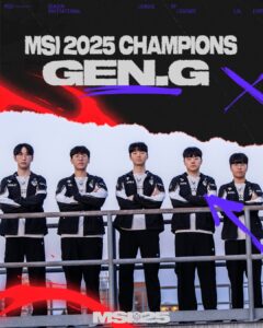Чови став MVP, а Gen.G здобули титул MSI 2025