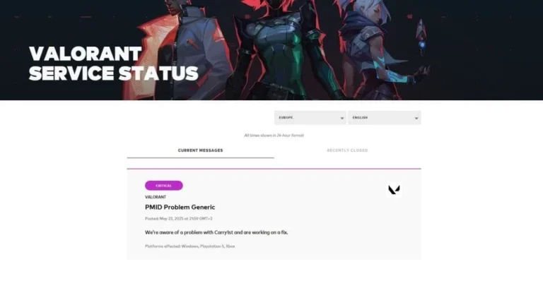Що таке помилка «PMID Problem Generic» у VALORANT та як її усунути