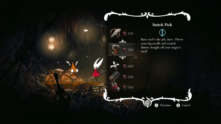 Де знайти Snitch Pick у Hollow Knight Silksong