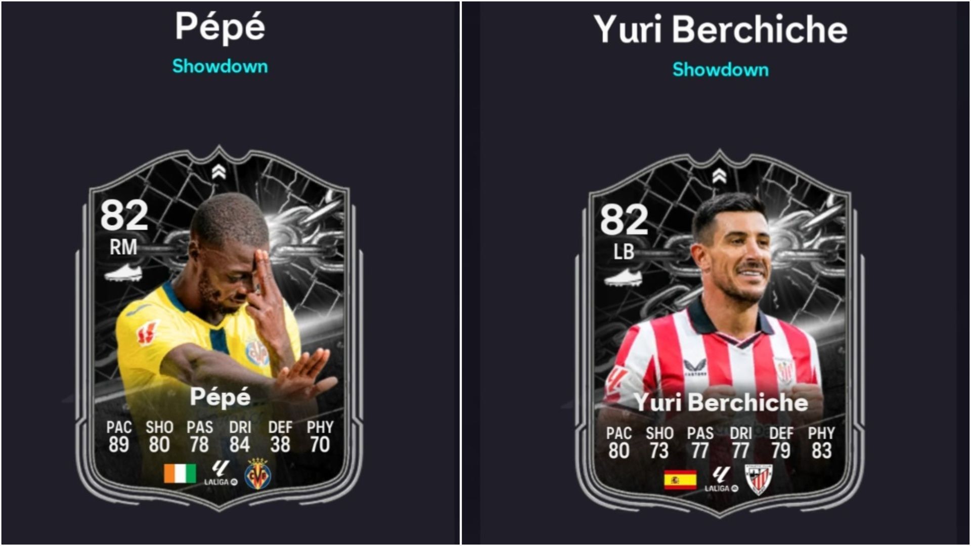 Сравнення концепцій Nicolas Pepe та Yuri Berchiche в SBC Showdown EA FC 26: Всі завдання та найвигідніші рішення
