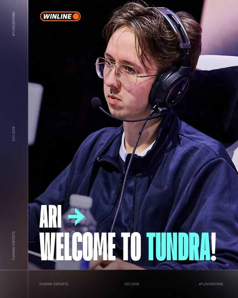 Ari складає новий склад Dota 2 Tundra в наступному сезоні.