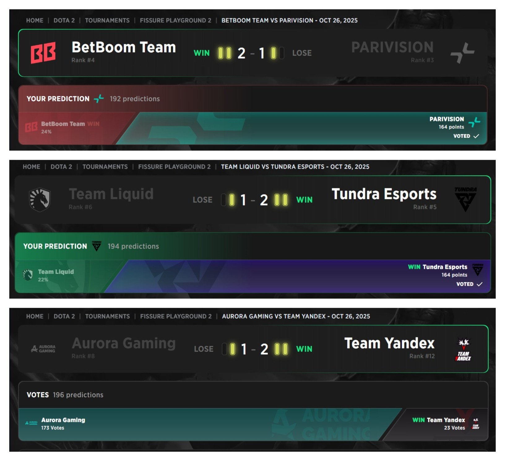 Ще трійка команд потрапила до плей-оф у 4 раунді FISSURE PLAYGROUND 2.