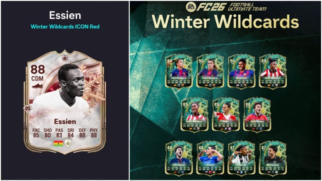 Завдання та найдоступніші рішення для ікони Michael Essien у Winter Wildcards SBC EA FC 26