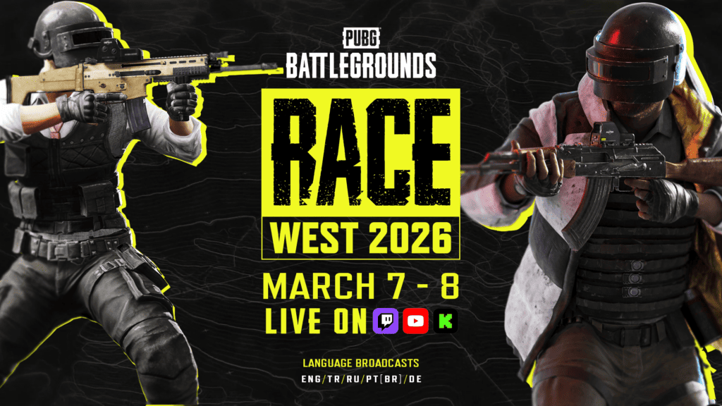 Krafton офіційно анонсує повернення PUBG RACE West у 2026 році