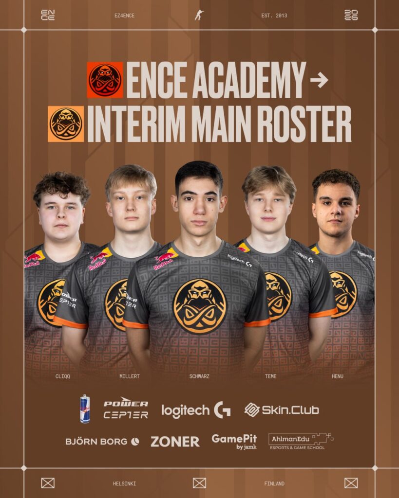 ENCE перевели академку в основний склад